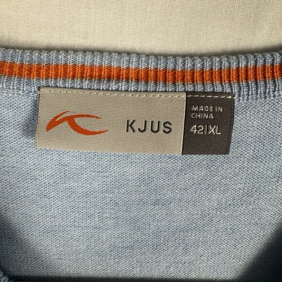 KJUS Women’s Blue Golf Sweater XL EU 42 V-Neck Pullover Activewear Top - Picture 3 of 6